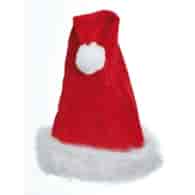 Czapka z pomponem i płatkami śniegu 44cm czerwony, biały