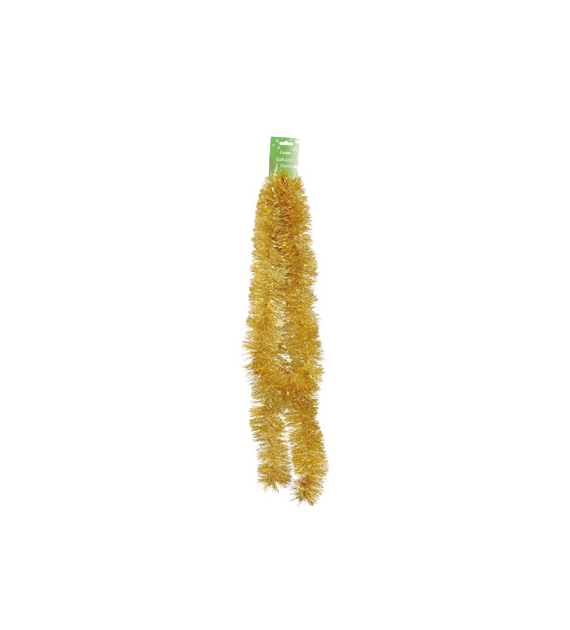 Łańcuch choinkowy 7cm/2m złoty