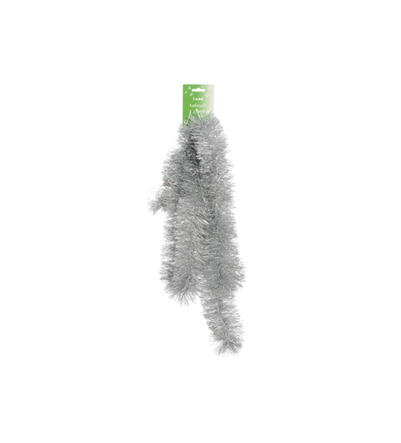 Łańcuch choinkowy 7cm/2m srebrny