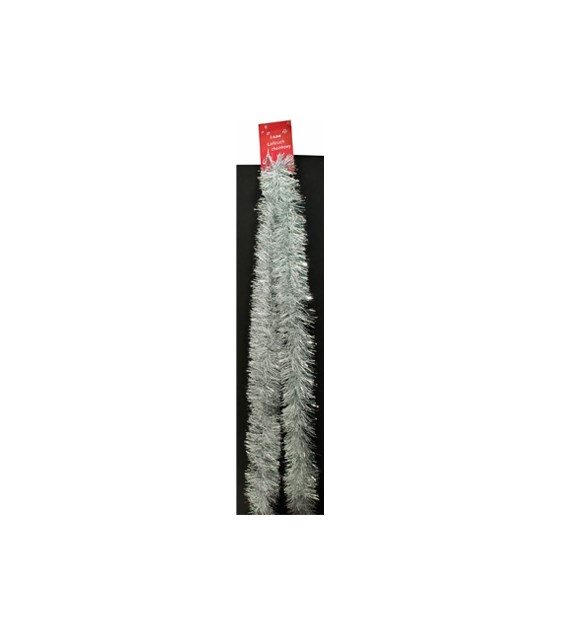 Łańcuch choinkowy 7cm/2m biały-opalizujący