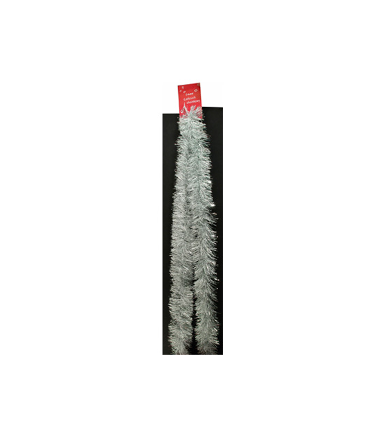 Łańcuch choinkowy 7cm/2m biały-opalizujący