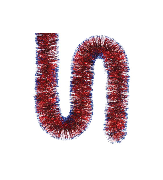 Łańcuch choinkowy 10cm/2m czer