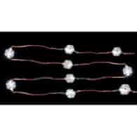 Girlanda 20 miniLED, śnieżynki, zimny biały, baterie 3xAA, wewnętrzna