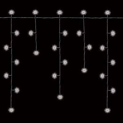 Kurtyna Sople 200LED Z Kontrolerem, Ciepły Biały, Sieciowa