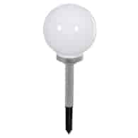 Lampa solarna - kula plastikowa 20cm, 4LED biały
