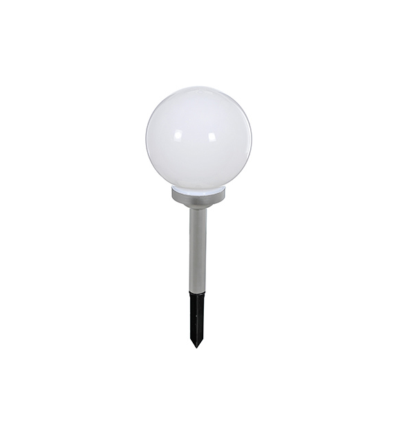 Lampa solarna - kula plastikowa 20cm, 4LED biały