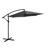 Parasol na wysięgniku, tkanina 3m, poliester, z podstawą grafitowy