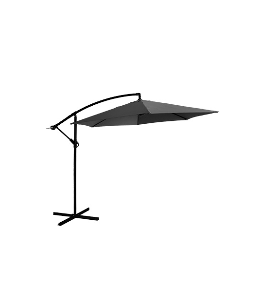 Parasol na wysięgniku, tkanina 3m, poliester, z podstawą grafitowy