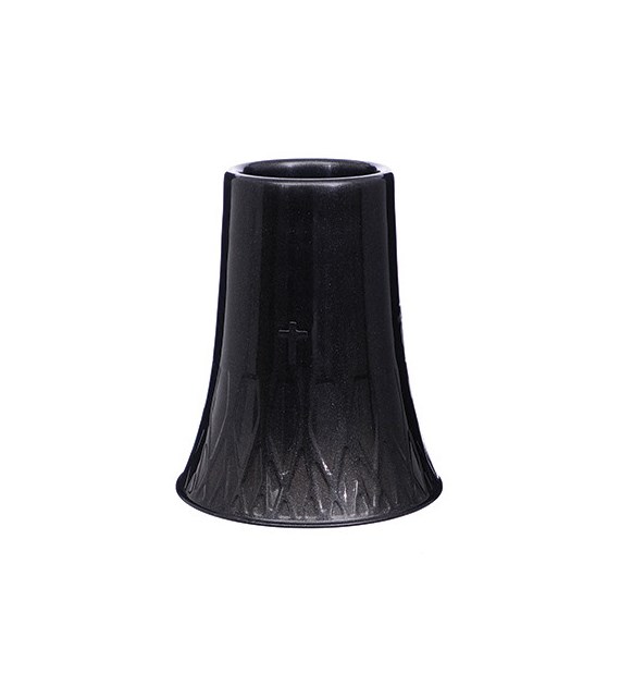 Wazon nagrobny z ażurem, 27x22x22cm, grafitowy