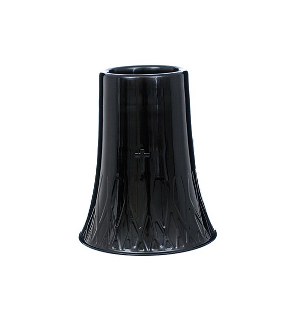 Wazon nagrobny z ażurem, 27x22x22cm, czarny