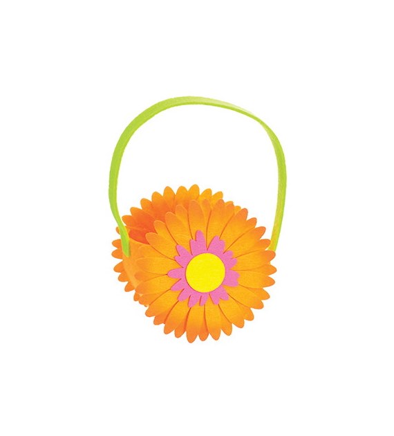 Koszyczek filcowy- kwiatek