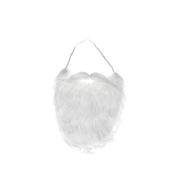 Broda św.Mikołaja 23cm biały