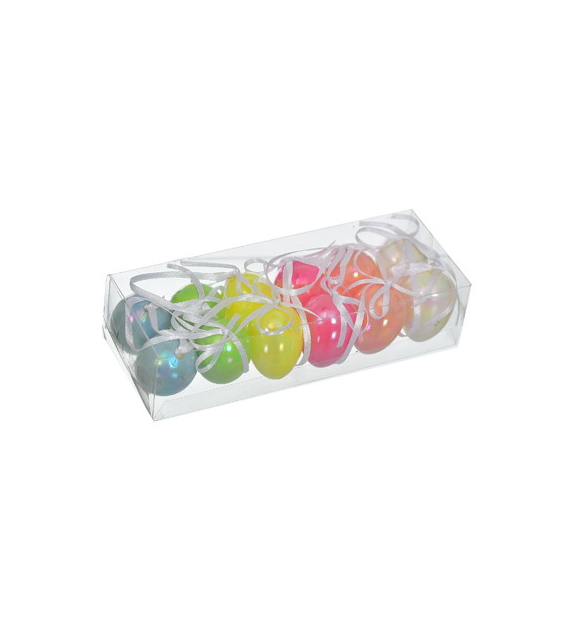 Jajka plastikowe opalizujące 4cm/12 szt