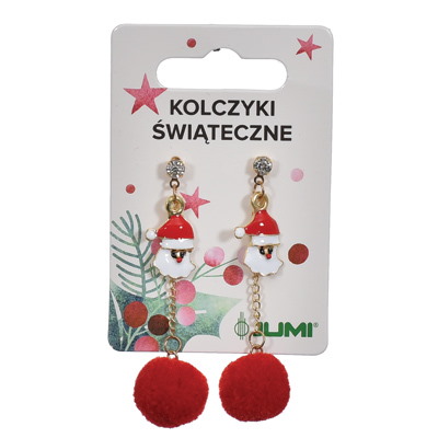 Kolczyki świąteczne 1zestaw