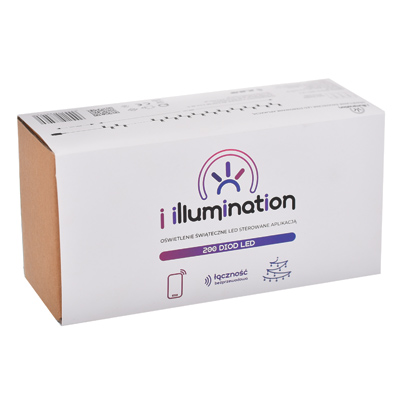 I Illumination (SMART) Girlanda 200 LED, Zimny Biały, Sieciowa