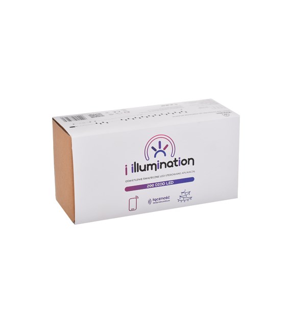 i illumination (SMART) Girlanda 200 LED, zimny biały, sieciowa, zew.