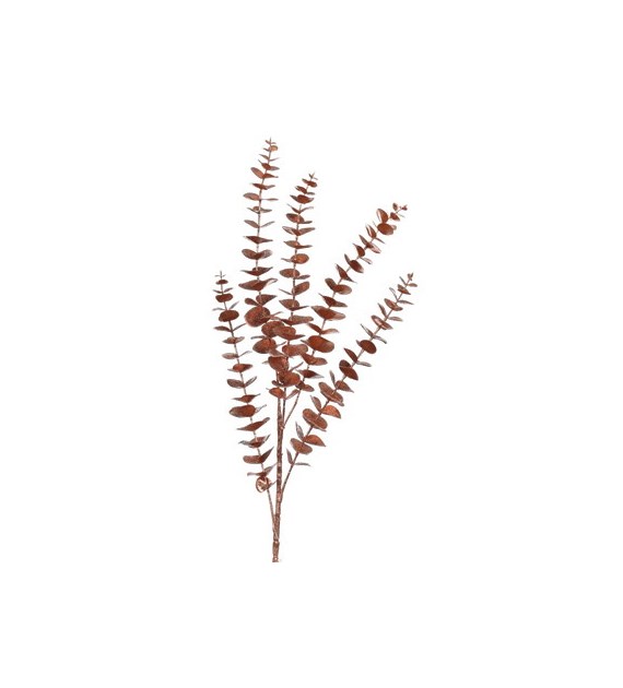 Gałązka dekoracyjna eukaliptus, 87 cm, miedziany