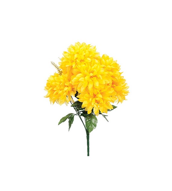 Bukiet 10 chryzantem, 54cm, żółty