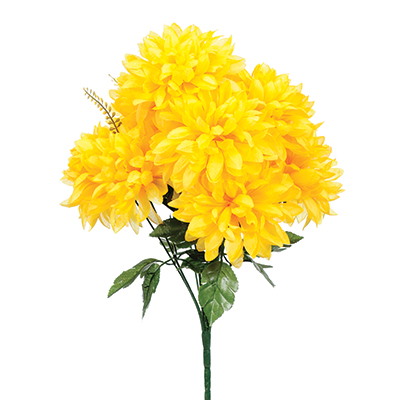 Bukiet 10 chryzantem, 54cm, żółty