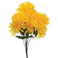 Bukiet 9 chryzantem, 55cm, żółty