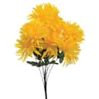 Bukiet 9 chryzantem, 55cm, żółty