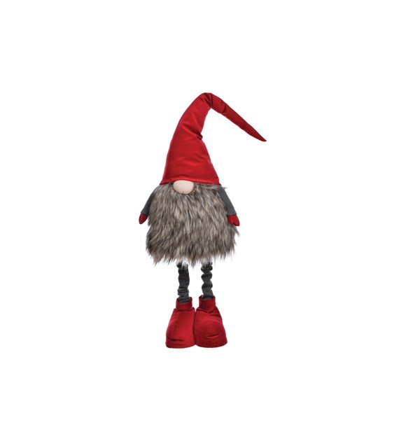 Skrzat na teleskopowych nogach, 90/130cm, chłopiec, czerwony, brąz