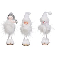 Figurki z materiału 20cm, mix wzorów, biały, do postawienia