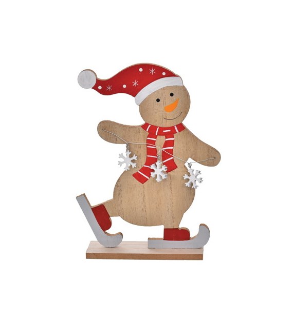 Bałwan drewniany do post.