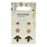 Kolczyki świąteczne 3set
