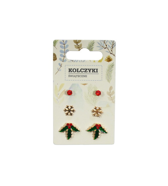 Kolczyki świąteczne 3set