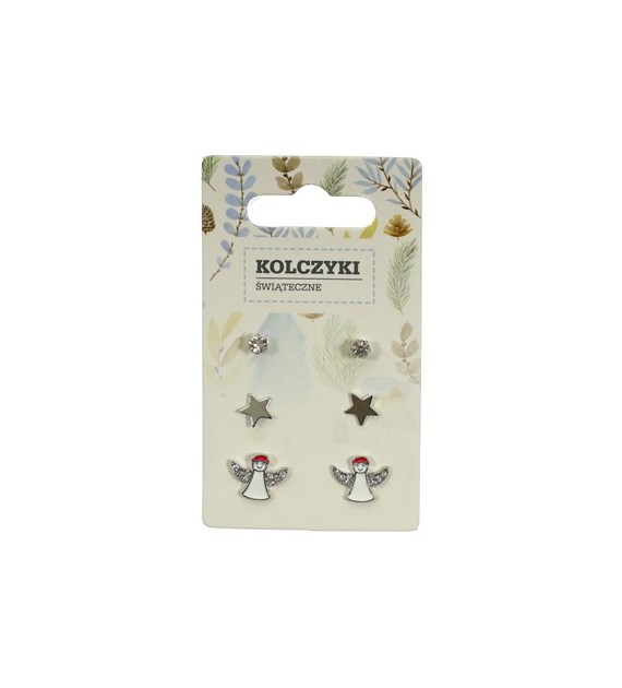 Kolczyki świąteczne 3set
