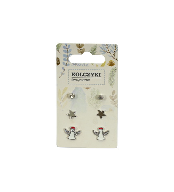Kolczyki świąteczne 3set