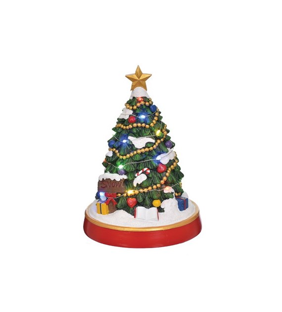 Dekoracja z oświetleniem LED i pozytywką  na baterie ( nie zawiera)