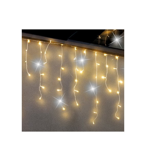 Kurtyna sople 250LED, ciepły biały + zimny biały flash, sieciowa, zew.