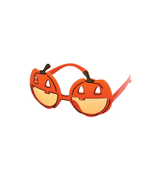 Dekoracje halloween - okulary w kształcie dyni