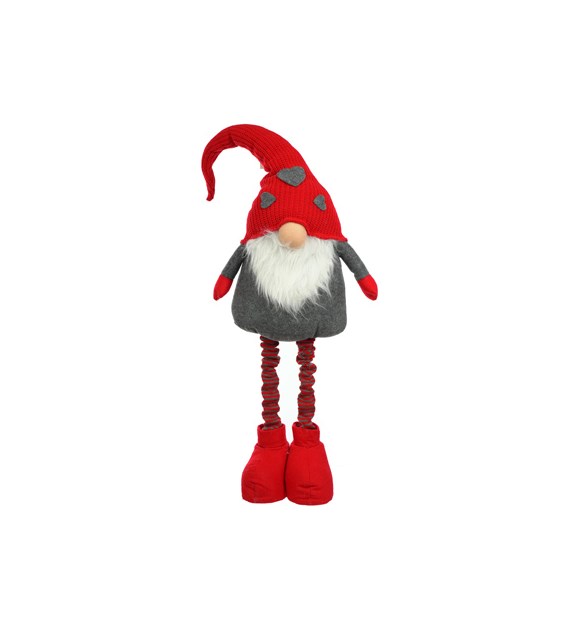 Skrzat na teleskopowych nogach, 90/130cm, szary, czerwony