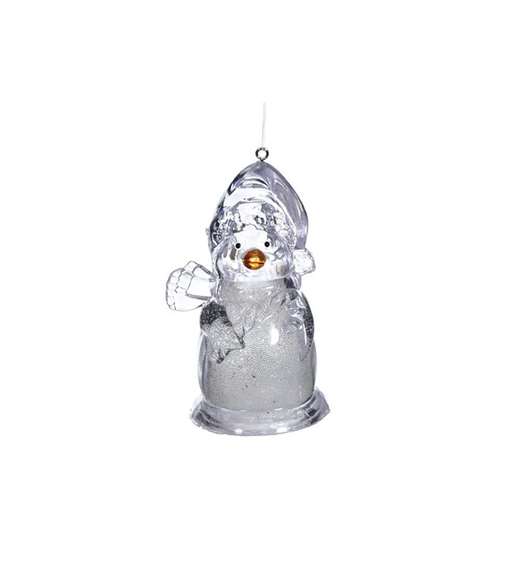 Figurka świąteczna LED - pingwin
Kolor LED - ciepły biały
Zasilanie Baterie 3*AG13 (załączone)