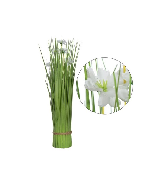 Snopek trawy z dekoracją roślinną