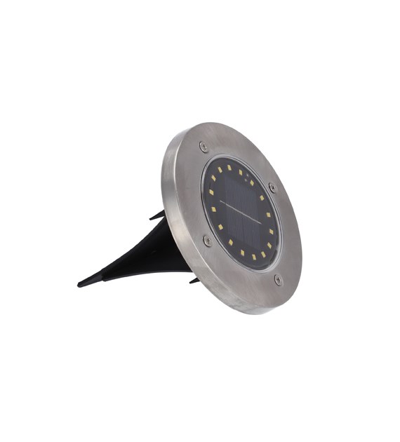 Zest. 4lamp solarnych chodnikowych, 16LED z.biały, śr. 11,5cm