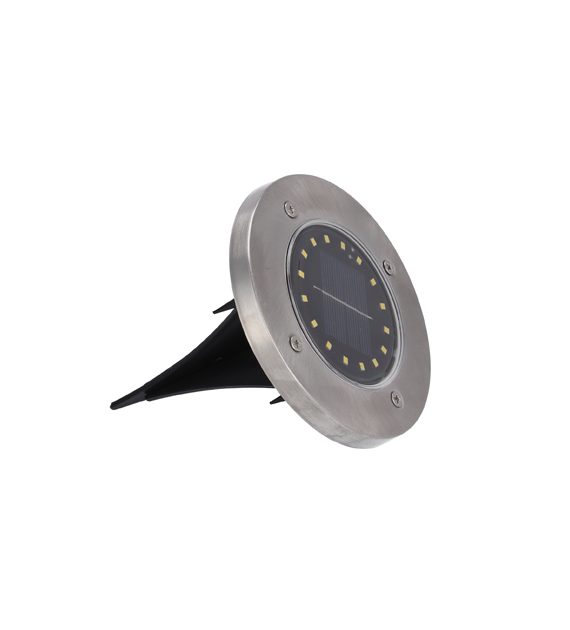 Zest. 4lamp solarnych chodnikowych, 16LED z.biały, śr. 11,5cm