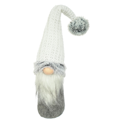 Skrzat Z Materiału, 35 cm - Biało-Szary