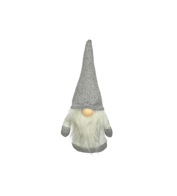 Skrzat chłopiec z materiału, 33 cm, szary, do post.