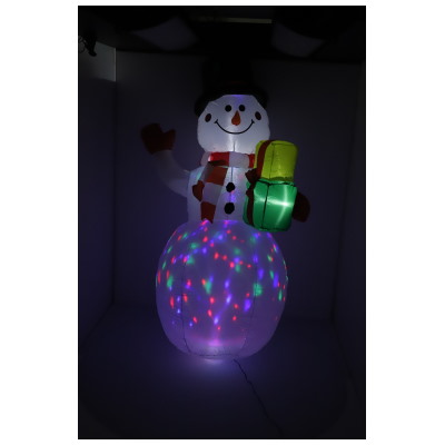 Bałwan Nadmuchiwany 150 cm Z Projektorem LED, RGB, Sieciowy