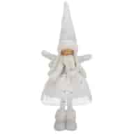 Aniołek z materiału, 48cm, biały, do postawienia