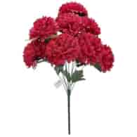 Bukiet 10 chryzantem, 54cm, bordowy