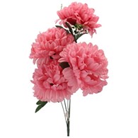 Bukiet 5 chryzantem, 53cm, różowy