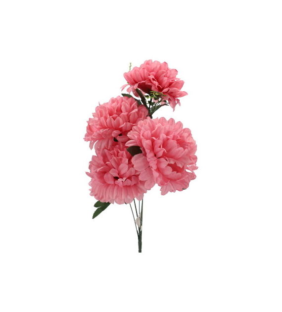 Bukiet 5 chryzantem, 53cm, różowy