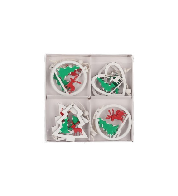 Dekoracje drewniane do pow. 8szt