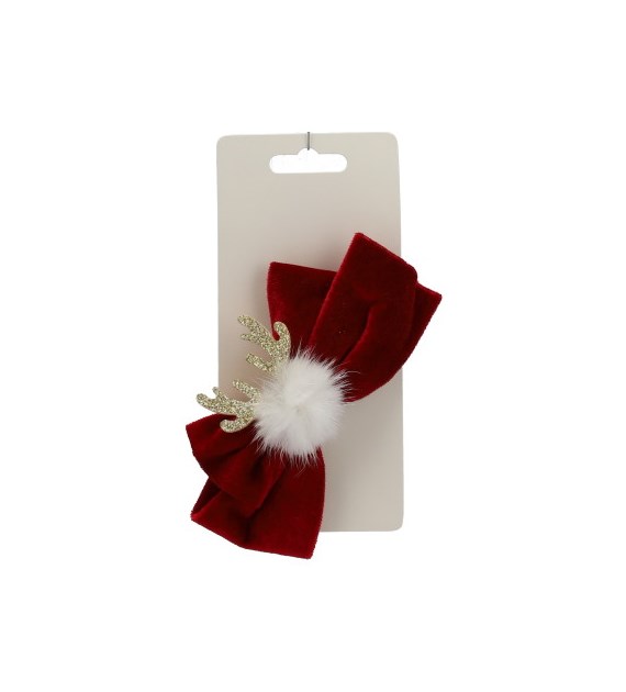 Spinka z weluru z rogami renifera