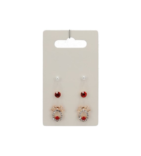 Kolczyki świąteczne 3zestawy